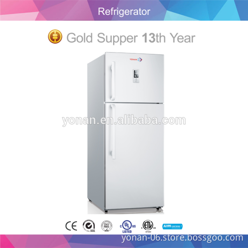 Stainless Steel Fridge Freezer White Refrigerator With Led Display